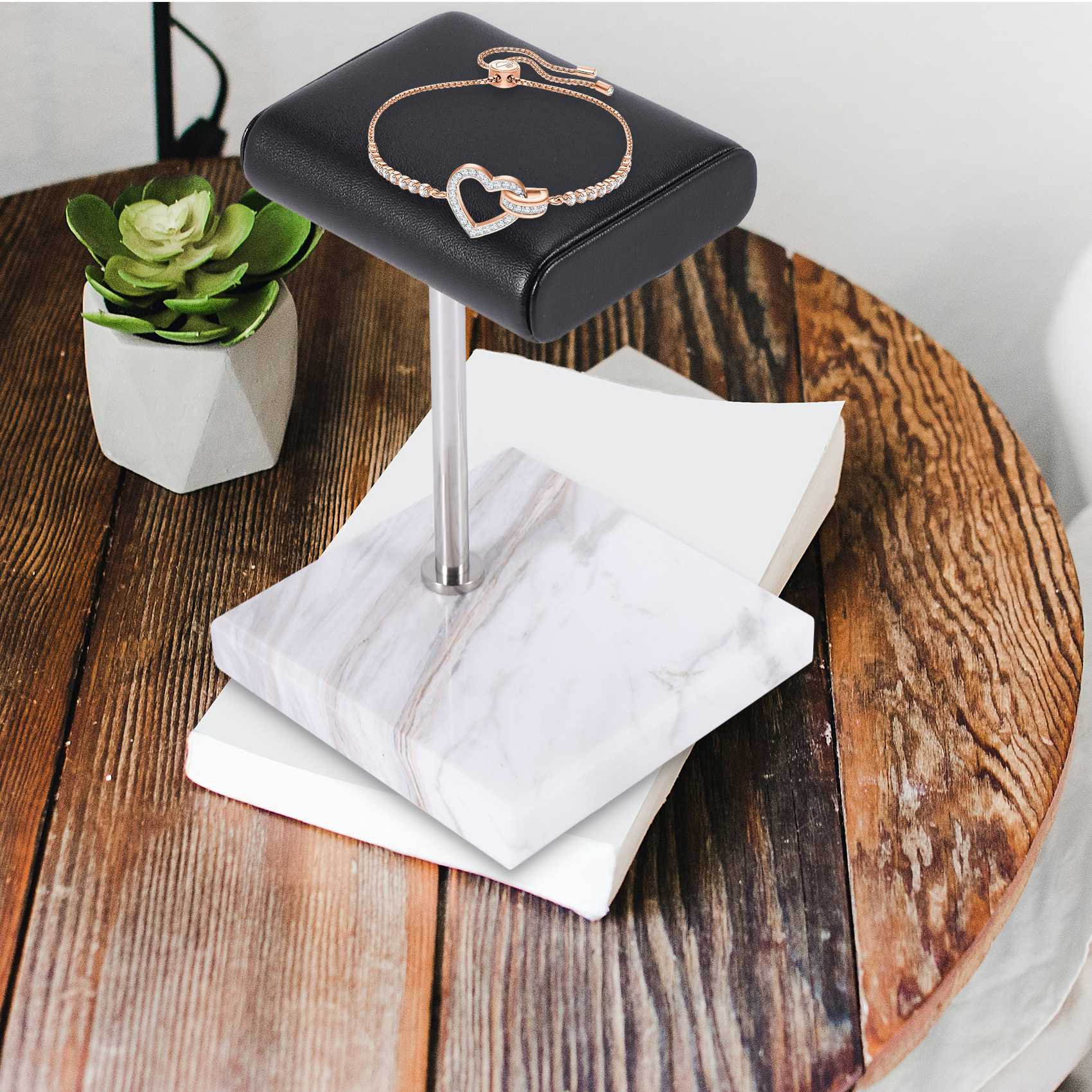 แท่นวางนาฬิกาหินอ่อนสีขาว ABQR - Jewelry For Watches บทวิจารณ์และราคา