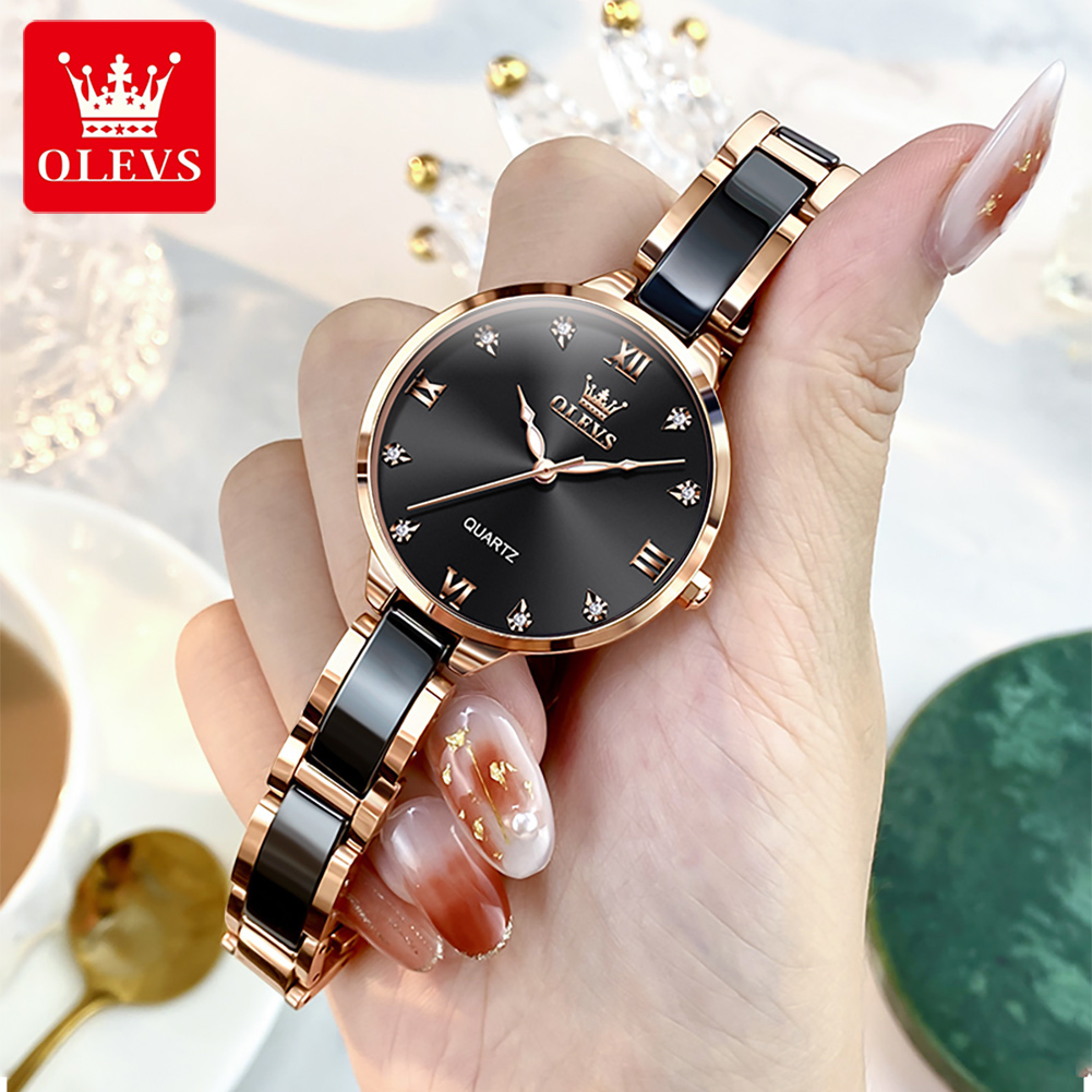 OLEVS 5872 นาฬิกาผู้หญิงนาฬิกา - Jewelry For Watches บทวิจารณ์และราคา