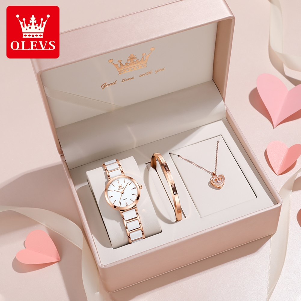นาฬิกาข้อมือผู้หญิง OLEVS รุ่น - Jewelry For Watches บทวิจารณ์และราคา