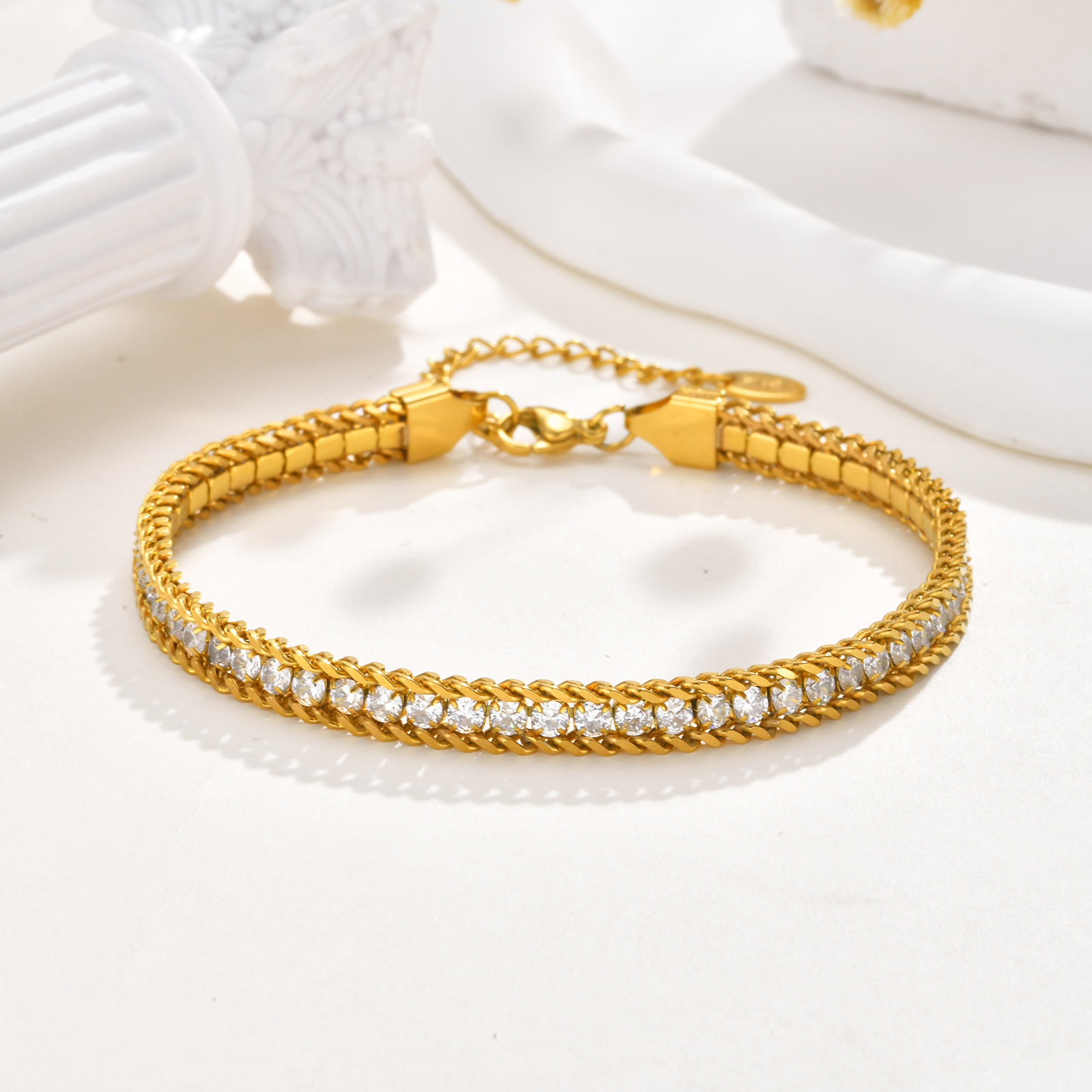 VnoxสแตนเลสสีขาวZirconผู้หญิงA - Jc Jewelry & Watches Photos บทวิจารณ์และราคา
