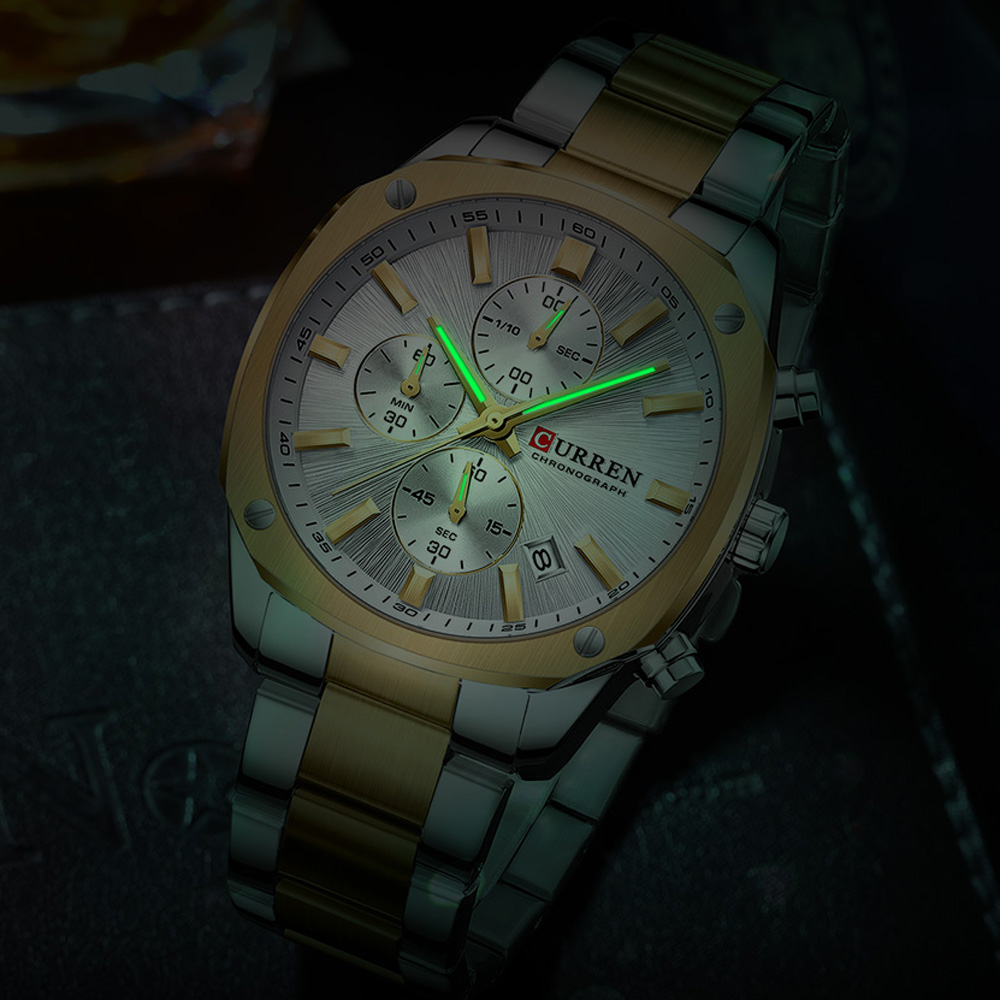 CURREN นาฬิกาสปอร์ตสำหรับผู้ชา - Jewelry For Watches บทวิจารณ์และราคา